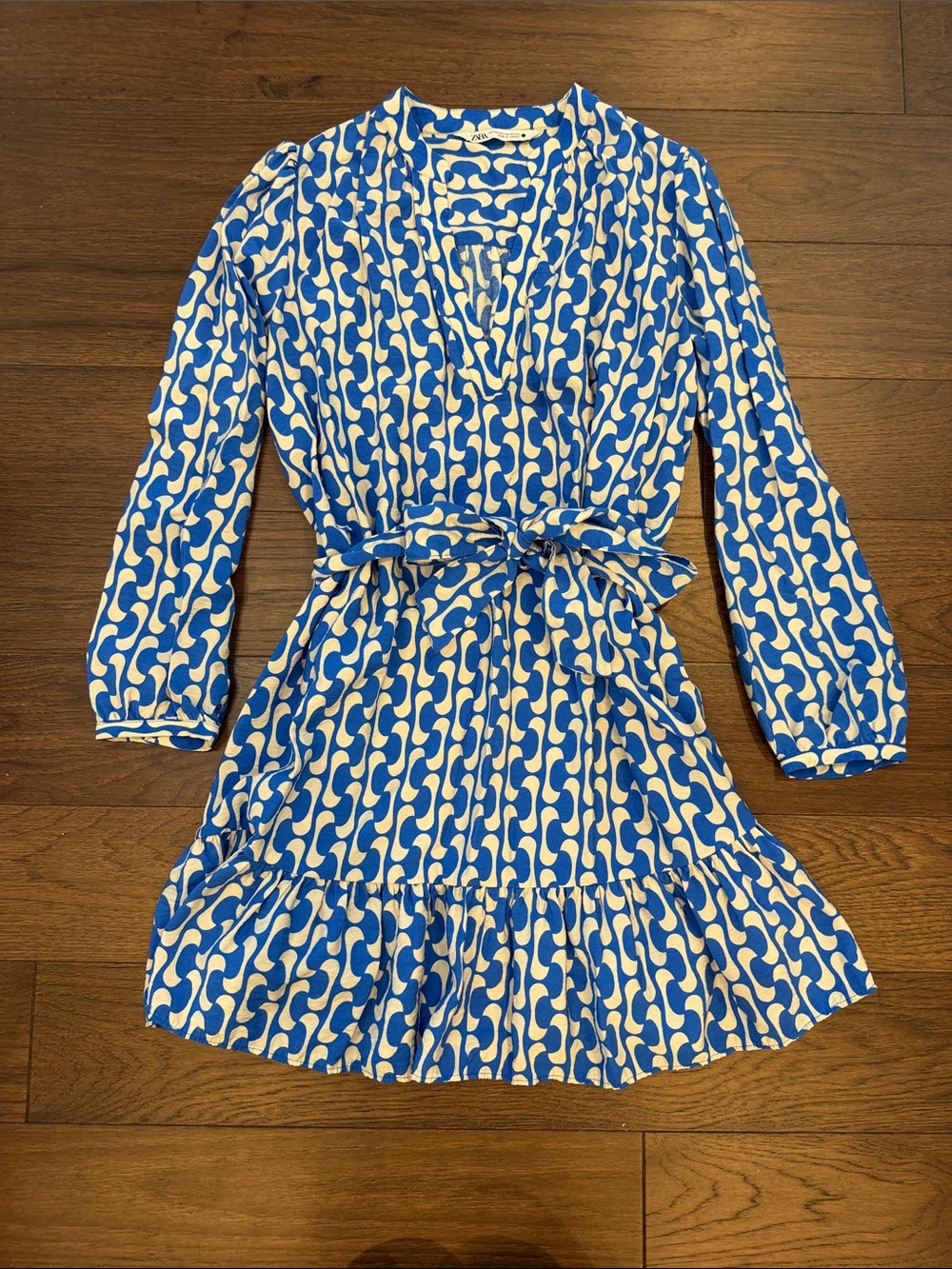 Zara Blue and White Paula Mini Dress Size XS - C75-020